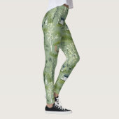 Zen-Bambuswald Botanisches Muster (1) Leggings (Rechts)