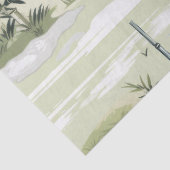 Zen-Bambuswald Botanisches Muster (1) Seidenpapier (Detail)