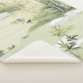 Zen-Bambuswald Botanisches Muster (1) Sherpadecke (3/4)
