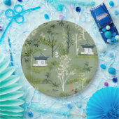 Zen-Bambuswald Botanisches Muster (2) Pappteller (Party)
