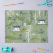 Zen-Bambuswald Botanisches Muster (2) Seidenpapier (Basteln)