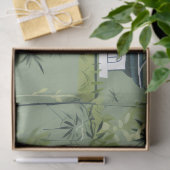 Zen-Bambuswald Botanisches Muster (2) Seidenpapier (Geschenk)