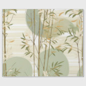 Zen-Bambuswald Botanisches Muster (3) Geschenkpapier (Flach)