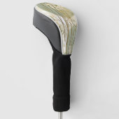 Zen-Bambuswald Botanisches Muster (3) Golf Headcover (angewinkelt)