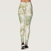 Zen-Bambuswald Botanisches Muster (3) Leggings (Rückseite)