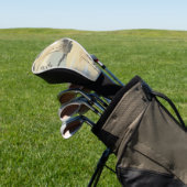 Zen-Bambuswald Botanisches Muster (4) Golf Headcover (In SItu)