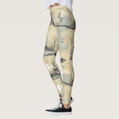 Zen-Bambuswald Botanisches Muster (4) Leggings (Links)
