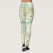 Zen-Bambuswald Botanisches Muster (5) Leggings (Rückseite)