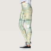 Zen-Bambuswald Botanisches Muster (5) Leggings (Links)