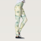 Zen-Bambuswald Botanisches Muster (5) Leggings (Rechts)