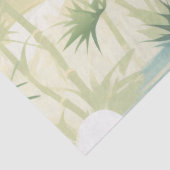 Zen-Bambuswald Botanisches Muster (5) Seidenpapier (Detail)