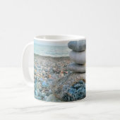 Zen Beach Stones Kaffeetasse (Vorderseite Links)