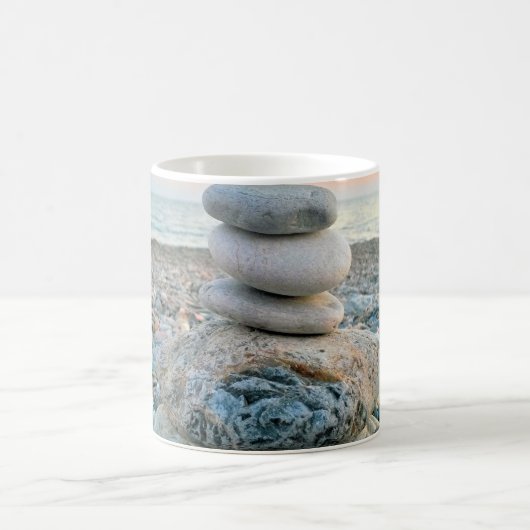 Zen Beach Stones Kaffeetasse (Mittel)
