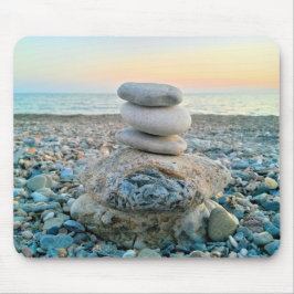 Zen Beach Stones Mousepad