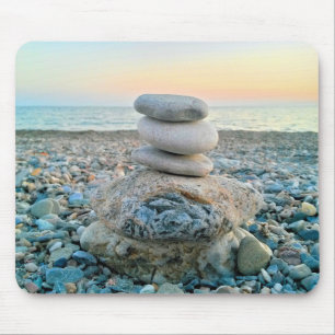 Zen Beach Stones Mousepad
