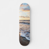 Zen Beach Sunset Ocean Waves Skateboard (Vorne)