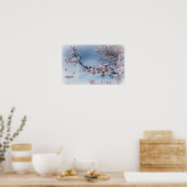 Zen-Beauty ist einfaches Cherry Blossom Poster (Küche)