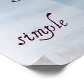 Zen-Beauty ist einfaches Cherry Blossom Poster (Ecke)