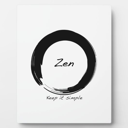 Zen: Behalt einfach Fotoplatte (Vorderseite)