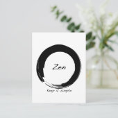 Zen: Behalt es einfach Postkarte (Stehend Vorderseite)