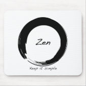 Zen: Behalten Sie ihn einfach Mousepad (Vorne)