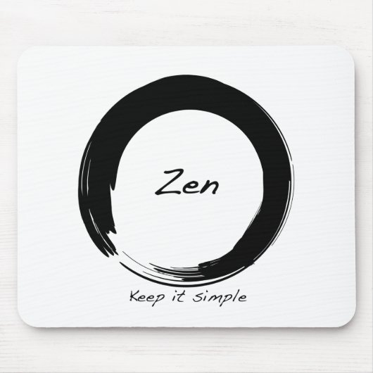 Zen: Behalten Sie ihn einfach Mousepad (Vorne)
