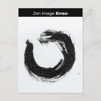 Zen-Bild: Enso Postkarte