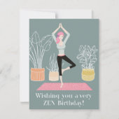 Zen Birthday Feiertagskarte (Vorderseite)