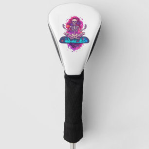 Zen bis auf die Knochen � Lustiger Weltraum-Yoga-S Golf Headcover