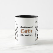 Zen Black Cat Floating in Meditation Tasse (Zentrum)