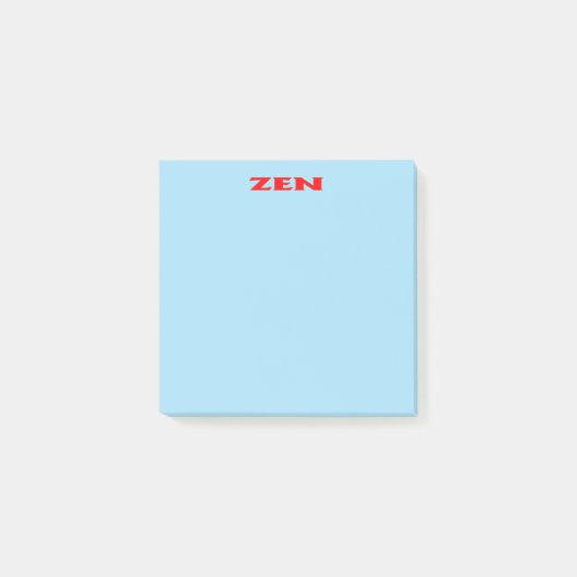 Zen-blaue Notizblöcke Post-it Klebezettel (Vorderseite)