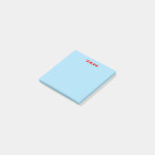 Zen-blaue Notizblöcke Post-it Klebezettel (angewinkelt)