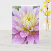 Zen Blume - Dahlia Card Rumi Quote Karte (Gelbe Blume)