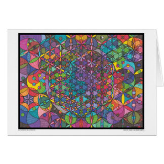 Zen-Blume des Lebens - göttliche Augen-Karte