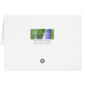 Zen-Blumen-Dahlie-Karte (Rückseite Horizontal)