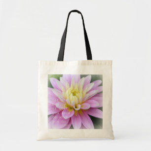 Zen-Blumen-Dahlie-Tasche Rumi Zitat Tragetasche