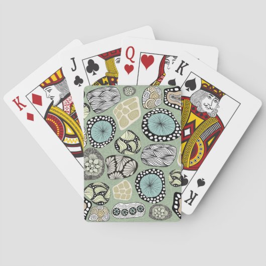Zen-Blumen-Spielkarten Spielkarten (Rückseite)