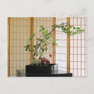 Zen-Blumenanordnung Postkarte