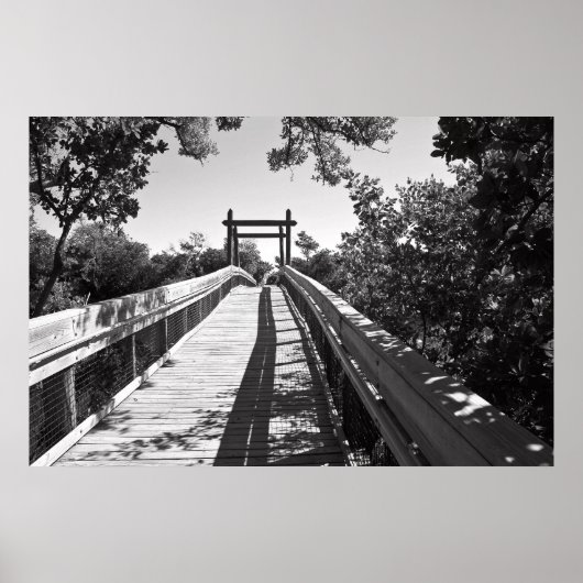 Zen Boardwalk Leinwand Poster (Vorne)