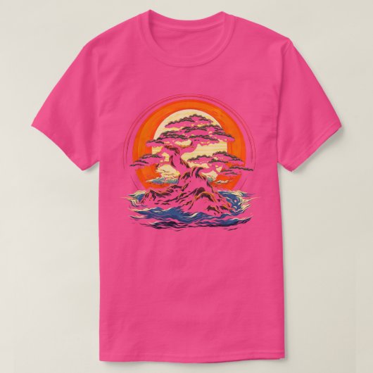 Zen Bonsai Enthusiast Bonsai Tree T-Shirt (Design vorne)
