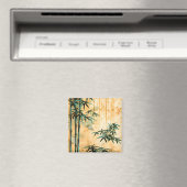 Zen Botanische Natur Bambuswald Magnet (In Situ (Geschirrspüler))