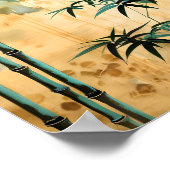 Zen Botanische Natur Bambuswald Poster (Ecke)
