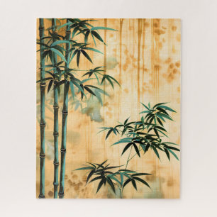 Zen Botanische Natur Bambuswald Puzzle
