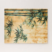 Zen Botanische Natur Bambuswald Puzzle (Horizontal)