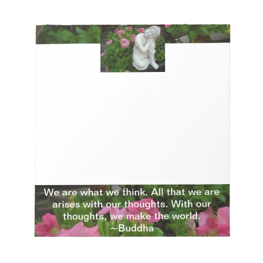 Zen Buddha 5.5x6" Notepad Notizblock (Vorderseite)