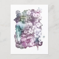 *~* Zen Buddha Abstrakt Meditat Floral Pastell