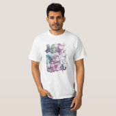 *~* Zen Buddha Blume Pastell Floral T-Shirt (Vorne ganz)
