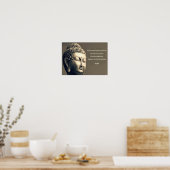 Zen Buddha Cherish Mutter Zitat Inspiration Poster (Küche)