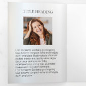 *~* Zen Buddha Foto Logo QR Trifold Broschüre (Innen Erste Seite)