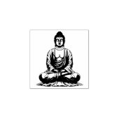 Zen Buddha Gummistempel (Prägung)